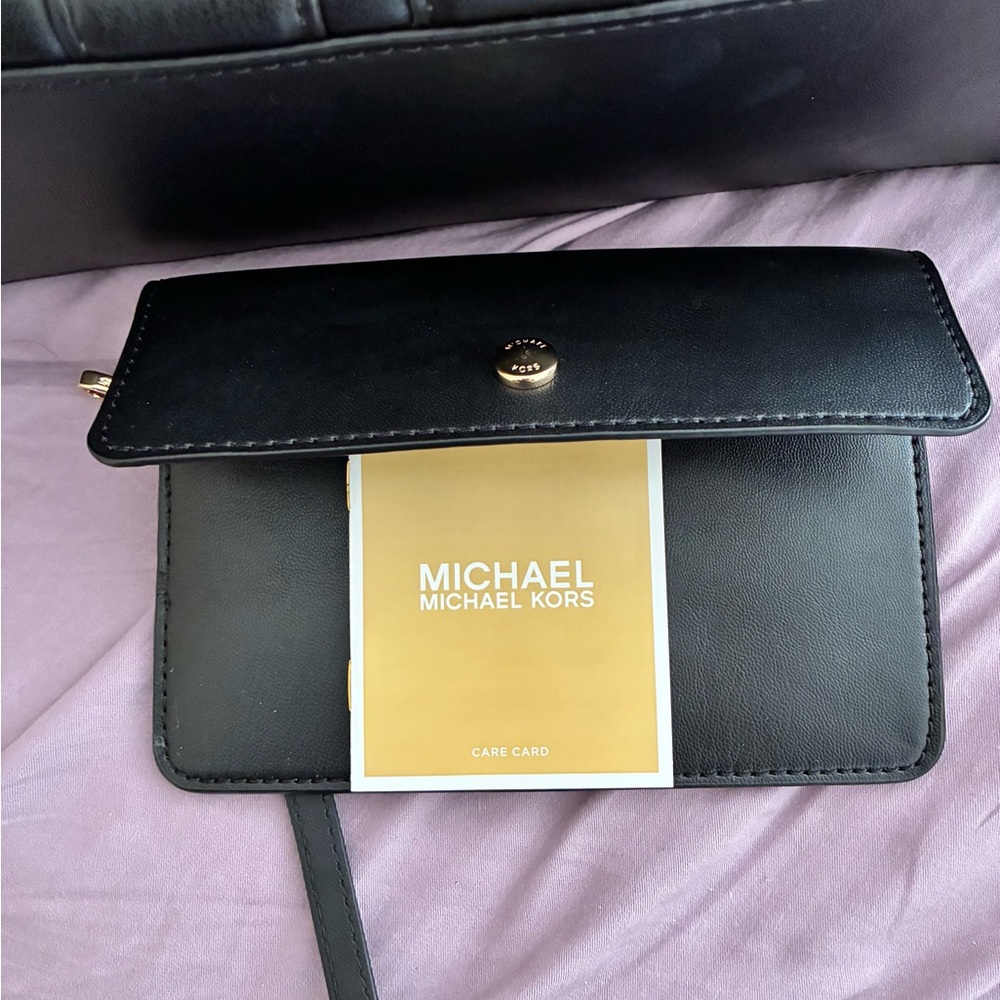 Michael Kors Black Quilted Tote With Wallet! - Picture 11 of 16